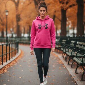 Under Armour Pink Hoodie – Size Medium